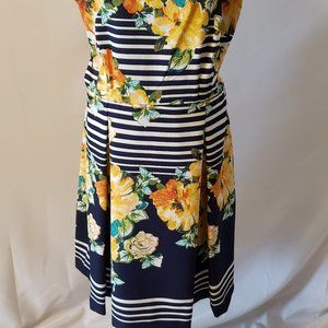 Fit and flare dress - 14 W, sleeveless,  Plus size